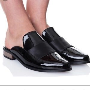Tibi Denni patent loafers (mules)